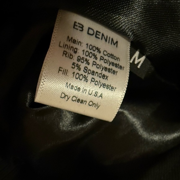 NWT EB Denim Lombardi Cotton Bomber Oversized Jacket Revolve size medium - Picture 8 of 8